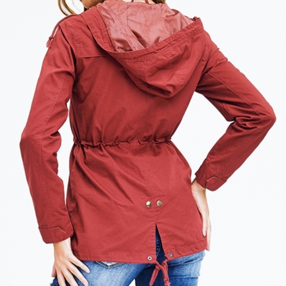 RUSTY RED ANORAK JACKET - Picture 3 of 4
